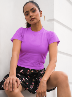 Premium Cotton Plain Crop Top