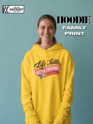 The Premium Family Custom Logo Hoodie – Sunshine Yellow